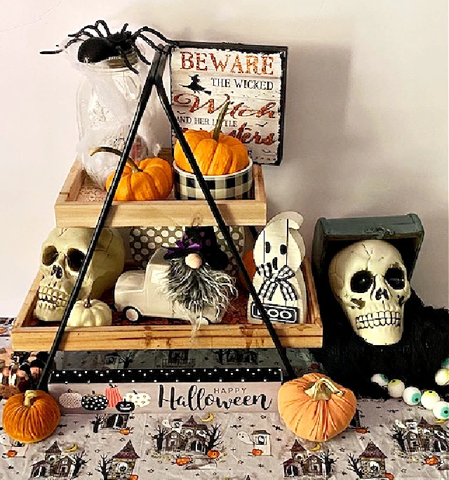 ideas for a halloween tiered tray