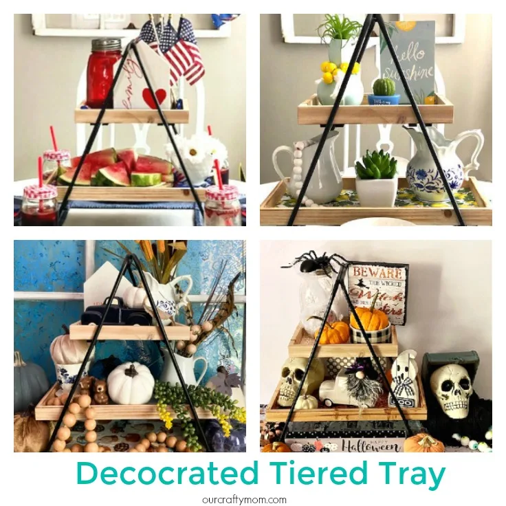 decocrated tiered tray