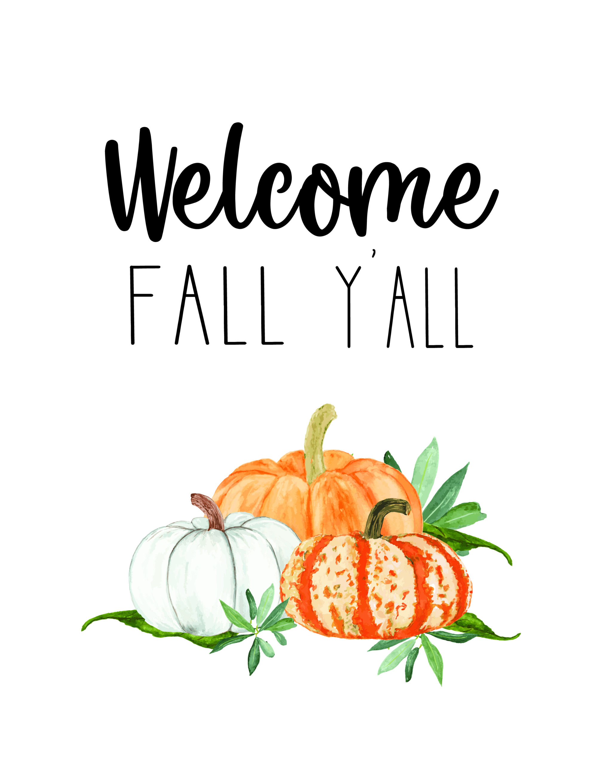 Free Fall Watercolor Printables Perfect For Framing