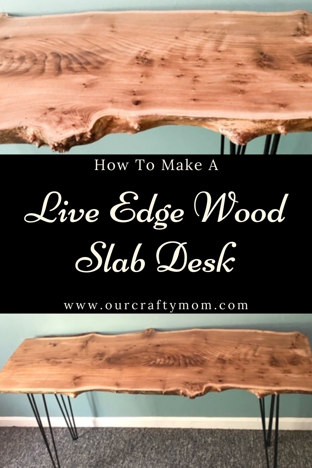 How To Make An Amazing Live Edge Wood Slab Desk