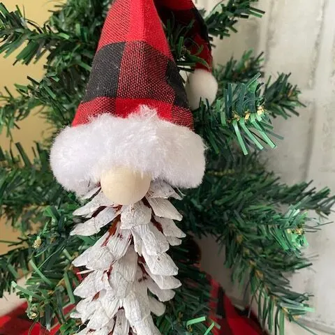 gnome pine cone ornaments