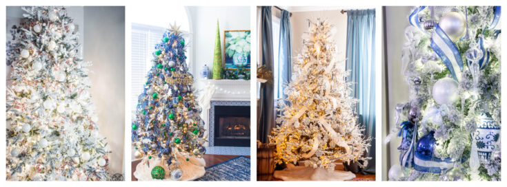 Christmas tree decor blog hop collage