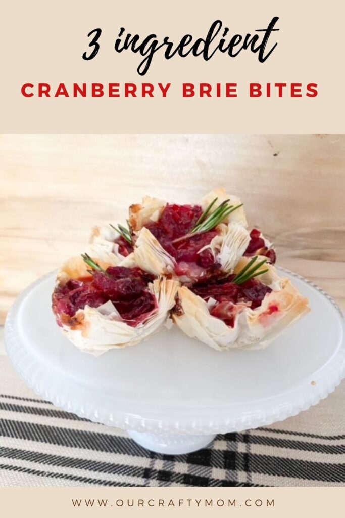 How To Make 3 Ingredient Puff Pastry Cranberry Brie Bites