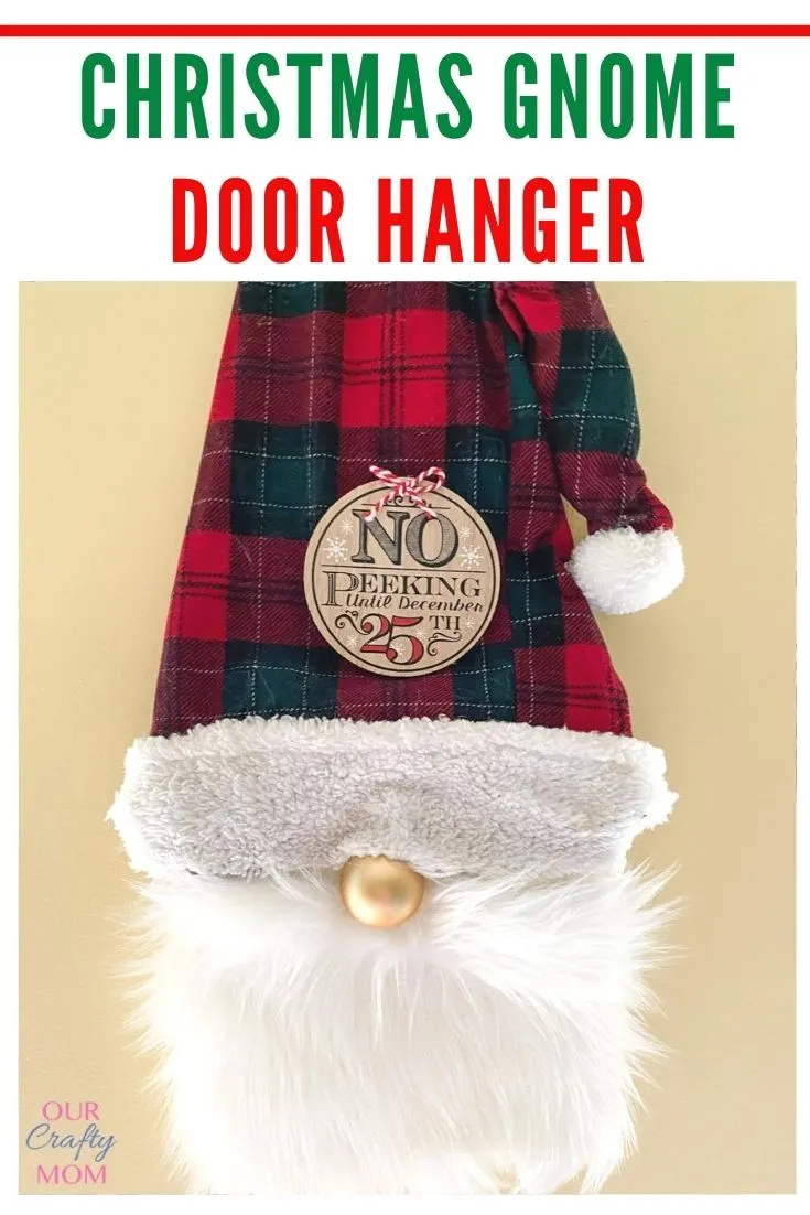 Christmas Gnome Door Hanger DIY