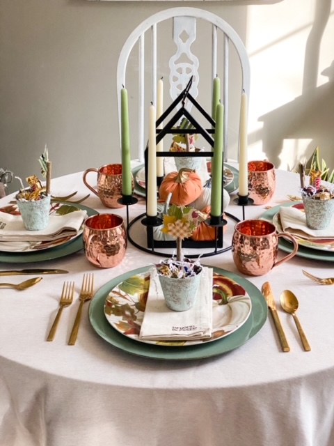 tablescape for Thanksgiving