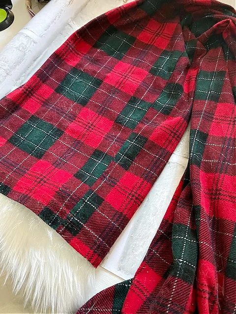 flannel pajama pants for gnome hat
