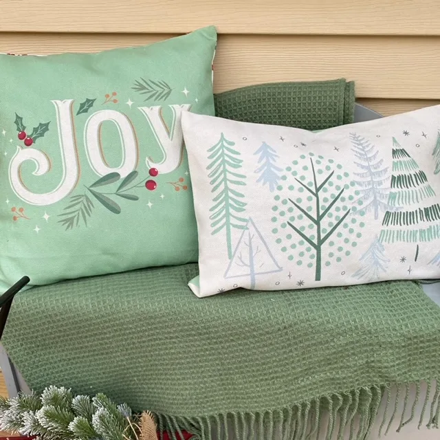 decocrated Christmas pillows