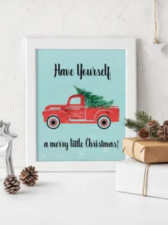 Have Yourself a Merry Little Christmas Mock up Frame