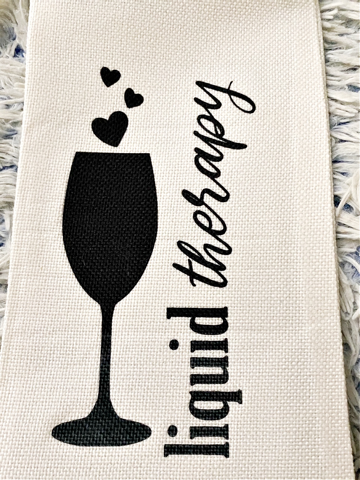 Talla única Cricut Wine Bag Blank Bolsa Personalizable para Vino Blanco 
