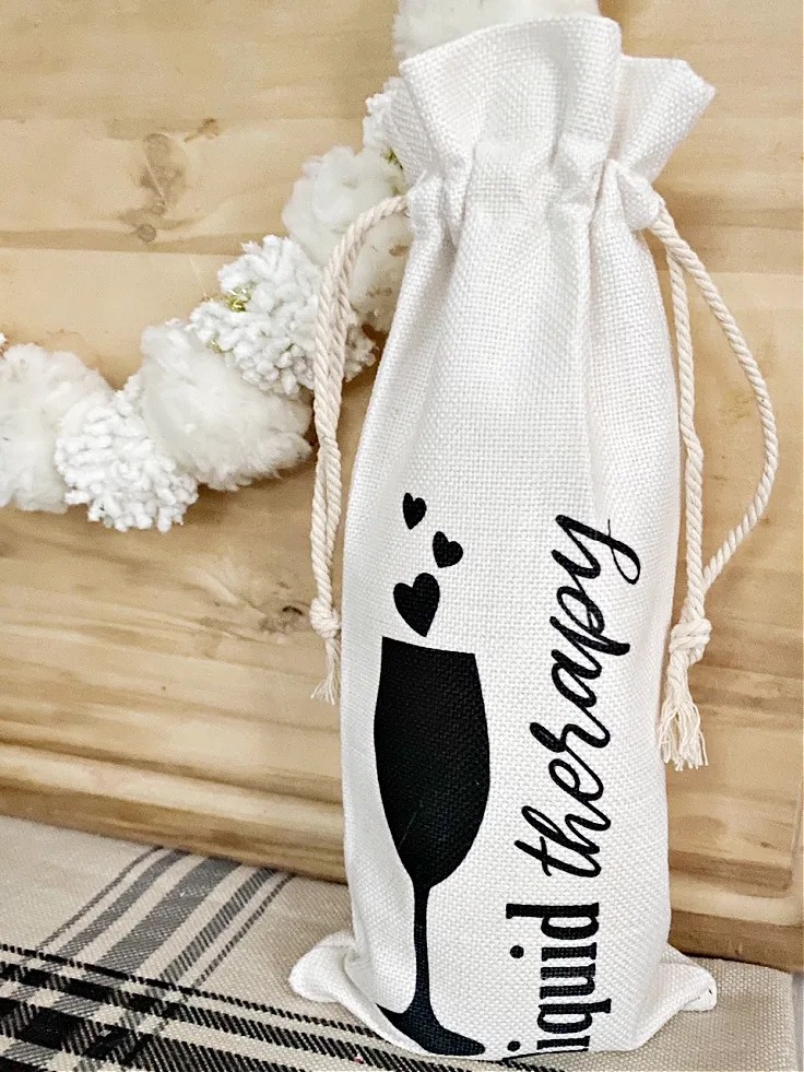 diy wine gift bag