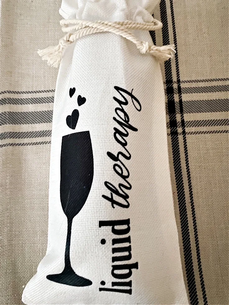 liquid therapy wine gift bag