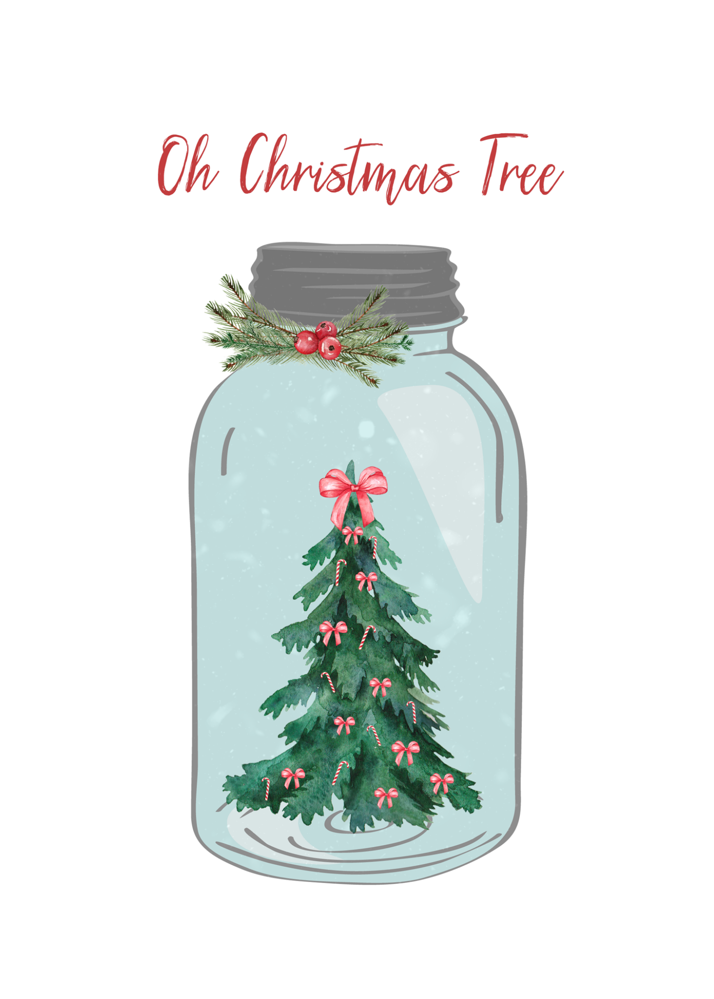 Free Holiday Mason Jar And Little Red Truck Christmas Printables
