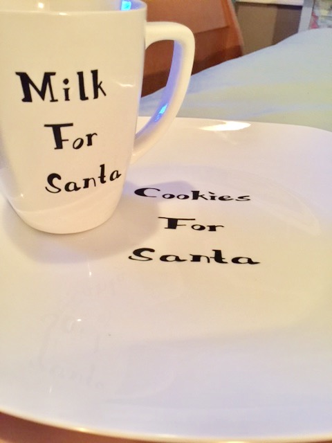 milk and cookies for santa