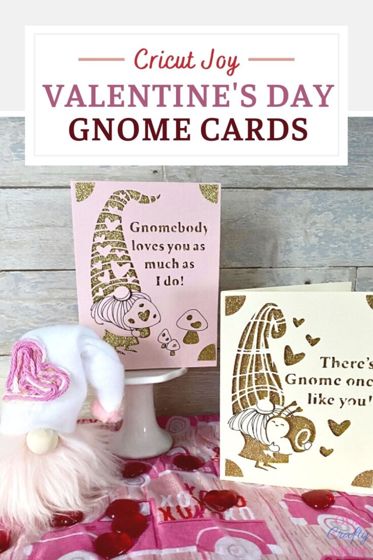 cricut joy gnome cards and gnome