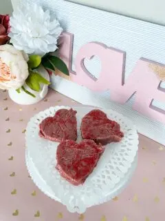 Heart-Shaped Red Velvet Cake Batter Fudge