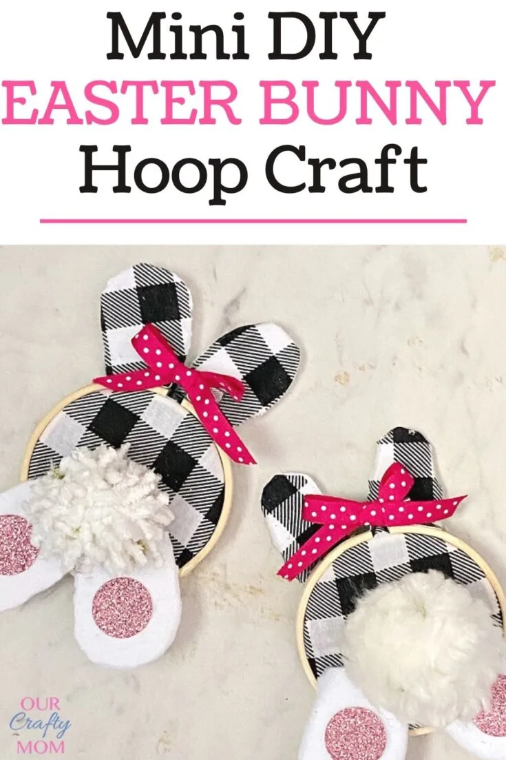 Mini Embroidery Hoop DIY Bunny Wreath