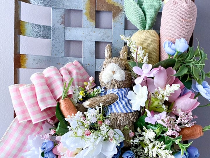 How To Make A DIY Tobacco Basket Spring Wreath