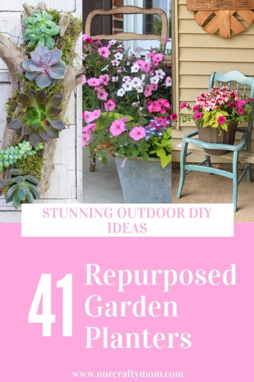 41 Super Creative DIY Repurposed Garden Planters