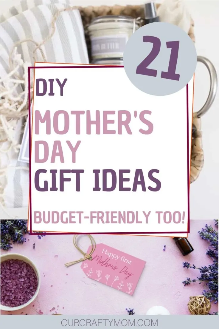 diy mother's day gifts collage with text overlay