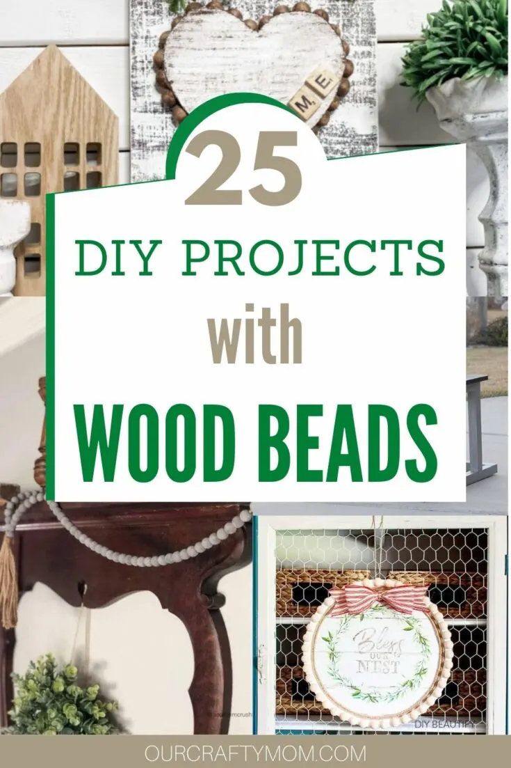wood bead crafts collage