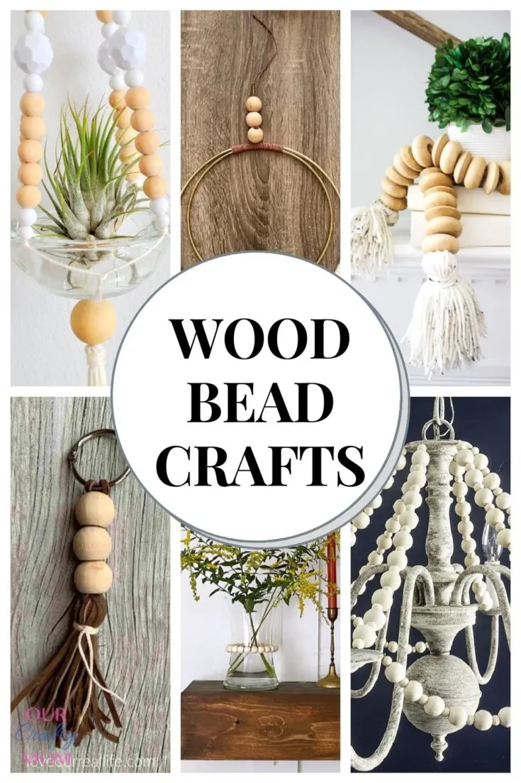 Craft Beads, Wood Color Wooden Craft Beads With Hole For Decoration For DIY  Handicraft For Gift 