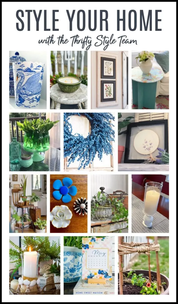 style your home thrifty style team diy projects collage with text overlay