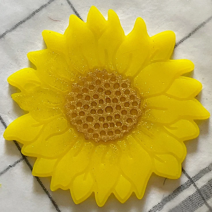 finished resin sunflower 