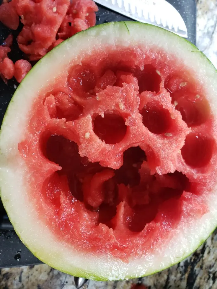 watermelon with baller