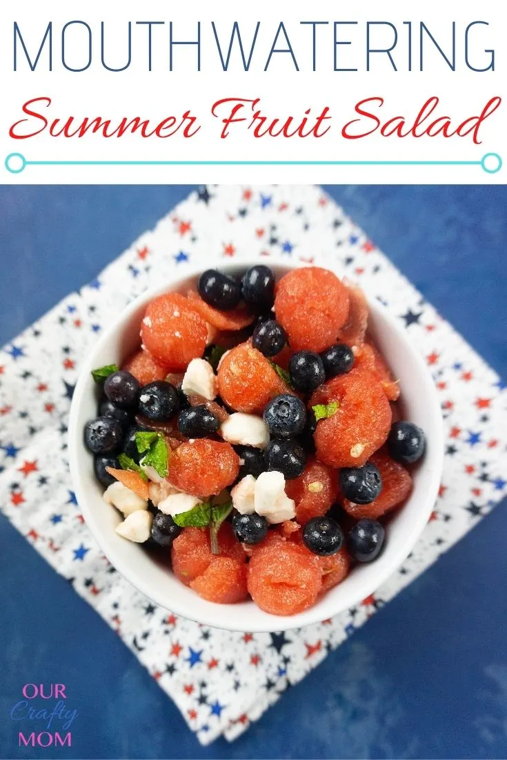 red white and blue fruit salad