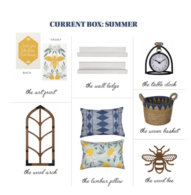 items included in decocrated summer box