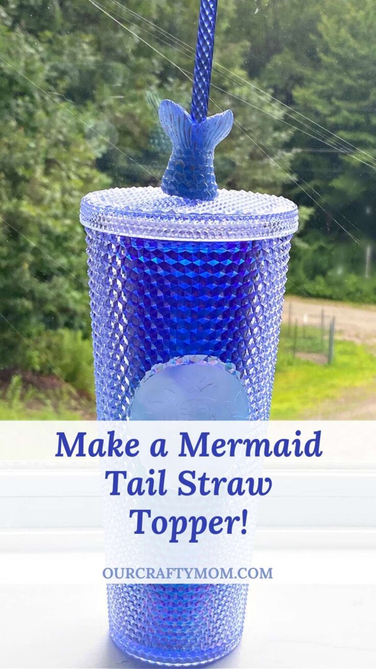 starbucks summer tumbler with mermaid resin straw topper