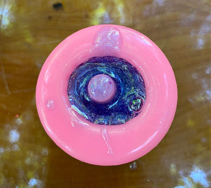 mixed resin in mold