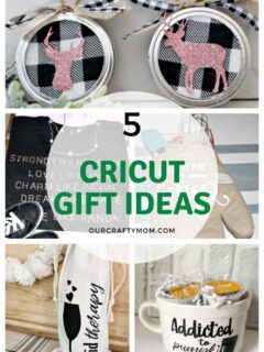 five cricut gift ideas pin collage with text