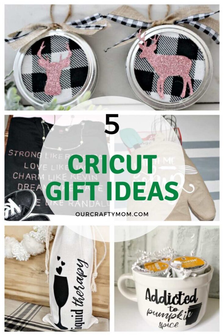 five cricut gift ideas pin collage with text