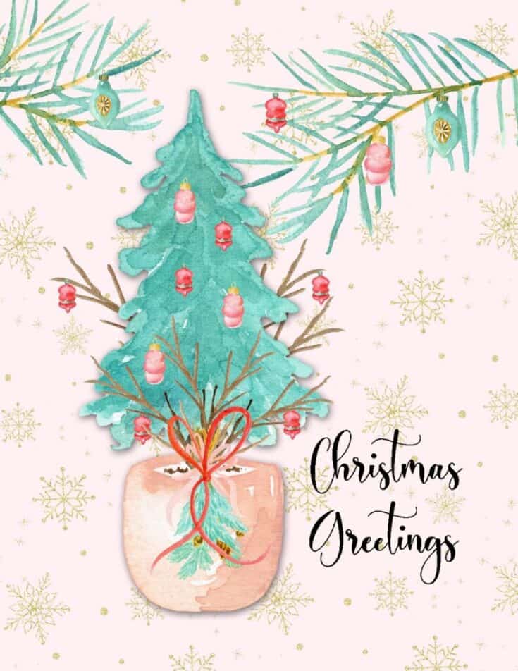 Christmas-Greetings printable