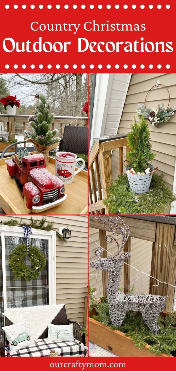 outdoor Christmas decorations country decor