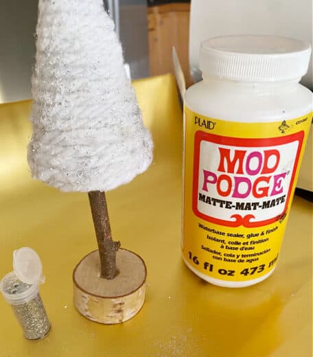 Easy DIY Cone Christmas Trees (From A Dollar Tree Mop Head)