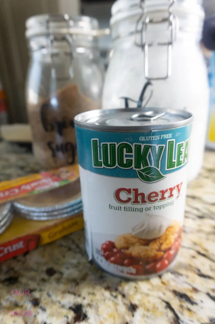 ingredients for mini cherry pies
