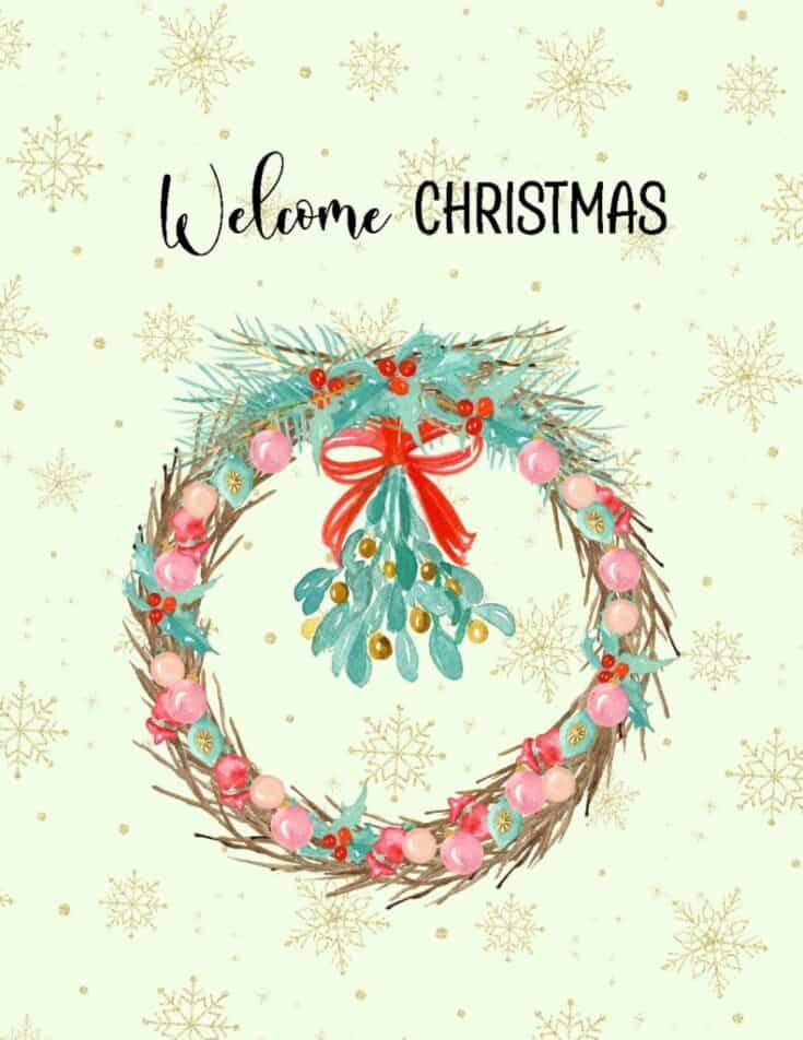 Welcome-Christmas-Wreath