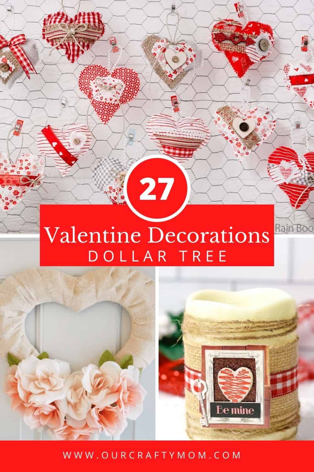 Easy Dollar Tree Valentine Decorations To Make