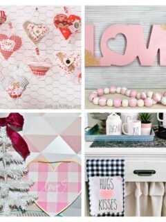 4 image collage valentine's day crafts