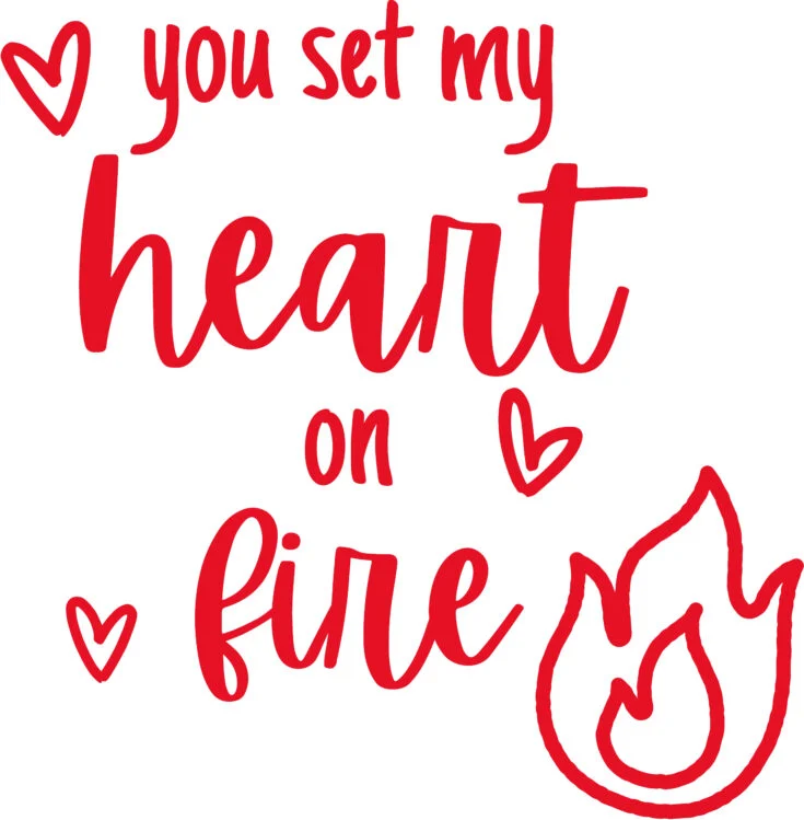 you set my heart on fire free printable gift tag