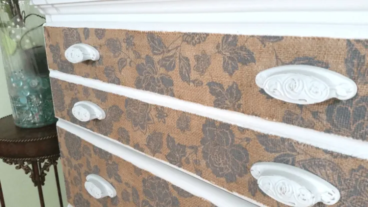 Use Mod Podge on Plastic and Fabric for a Pretty Set of Drawers
