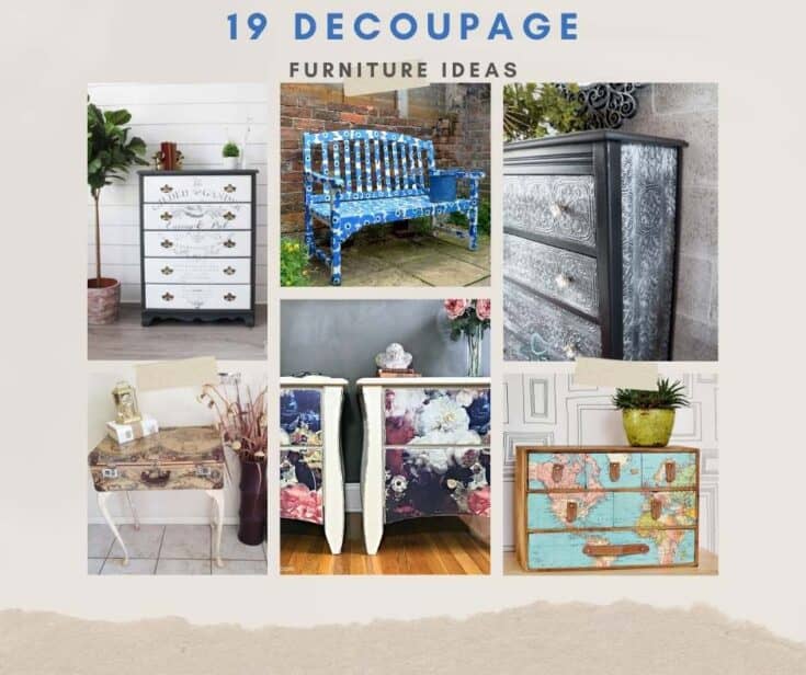 19 Stunning DIY Decoupage Furniture Ideas