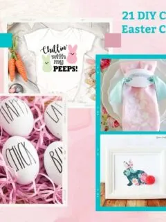 Cricut Easter Crafts collage