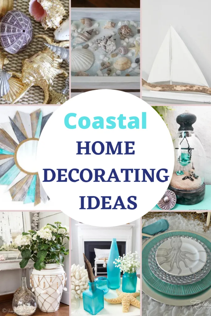 35 Beautiful Beachy Inspired Coastal Home Decor Ideas Pin collage 