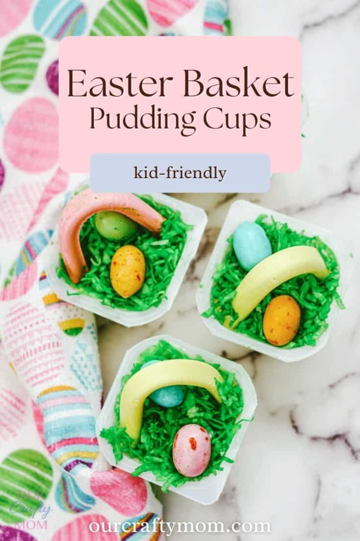 easter basket pudding cups pin