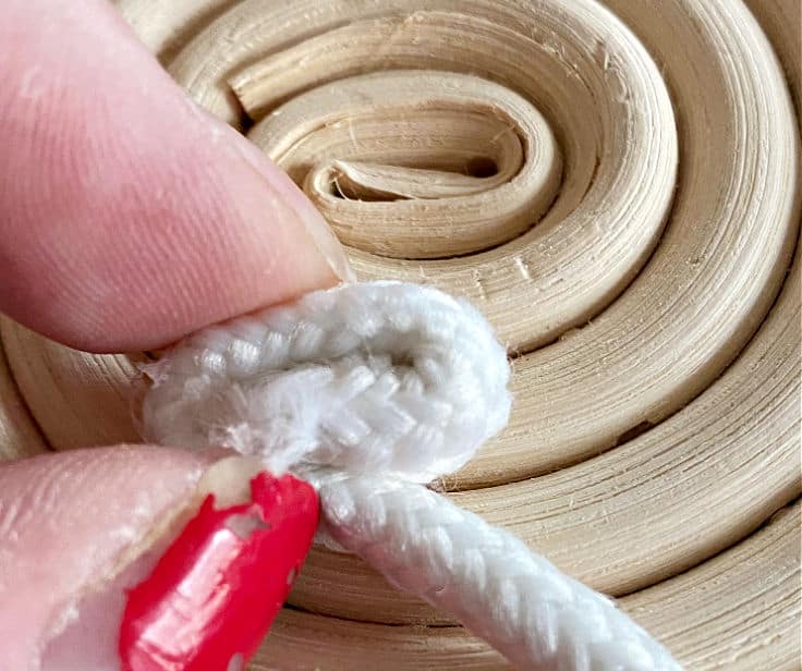 coiling rope for rope bowl