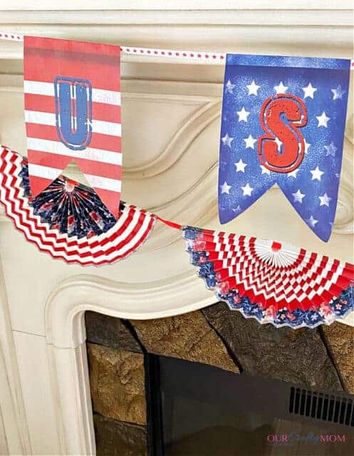 Quick and Easy Tips for Patriotic 4th of July Decor DIYs (Summer Mantel)