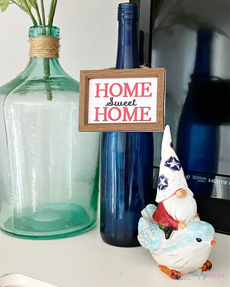 updated patriotic gnome on mantel